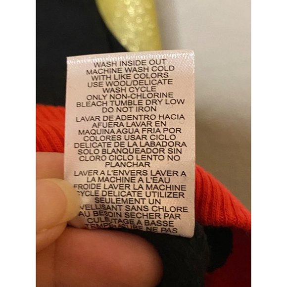 Mighty Fine Womens‎ Black Sweater Pullover Reindeer Long Sleeve Crew Neck Size L - Picture 7 of 8